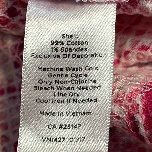 Talbots Pink Seashell w/ appliqué Sundress Dress size 8 - Picture 13 of 14